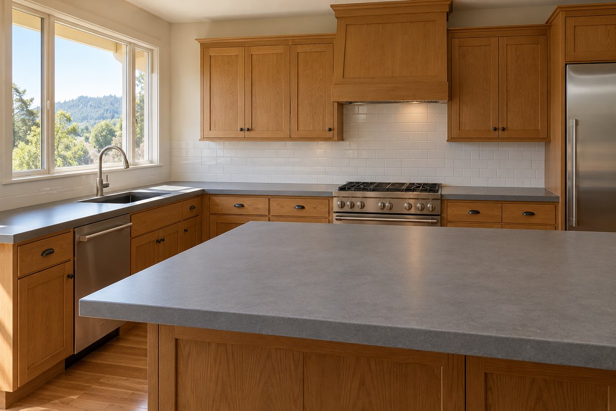 Sample kitchen before changing the countertops